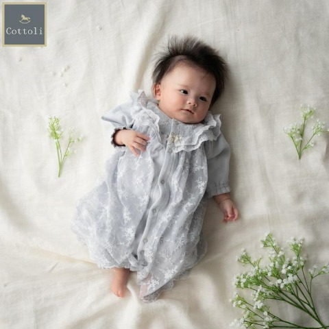 新生児　セレモニー兼用ドレス（50～60cm・Cottoli）