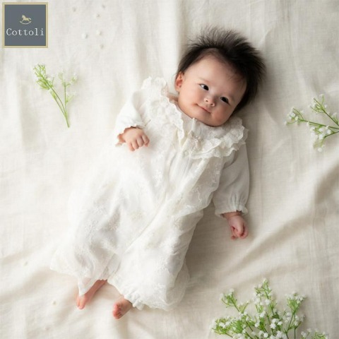 新生児　セレモニー兼用ドレス（50～60cm・Cottoli）