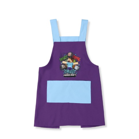 キッズ　エプロン　（マインクラフト）