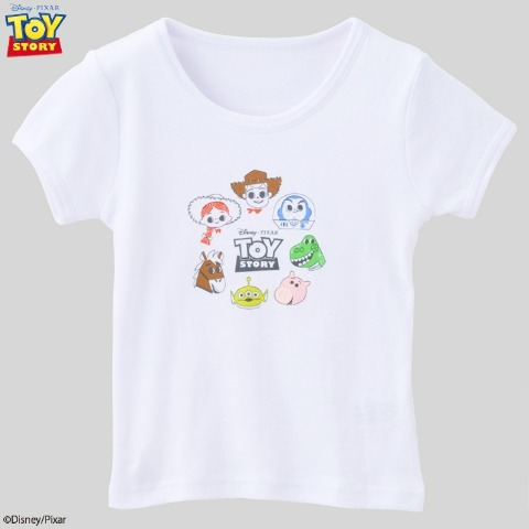 キッズ　2枚組肌着（100～120cm　Disney/Pixar） ホワイト 211