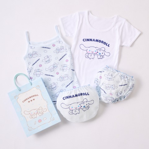 キッズ　４枚組肌着（100cm～130cm　Sanrio characters）