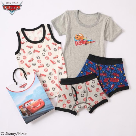 キッズ　肌着4枚組（100～120cm　Disney/Pixar）