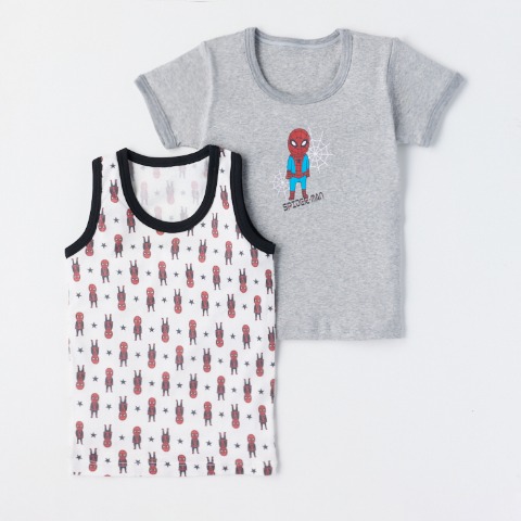 キッズ　肌着4枚組（100～120cm　MARVEL）