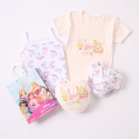 キッズ　肌着4枚組（100～130cm　Disney）