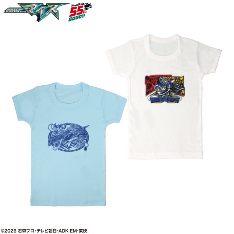 キッズ2枚組半袖丸首（１１０～１２０ｃｍ『仮面ライダーマイス』）