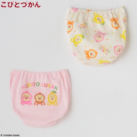 キッズ　2枚組ショーツ（100～130㎝　フルーツこびと）