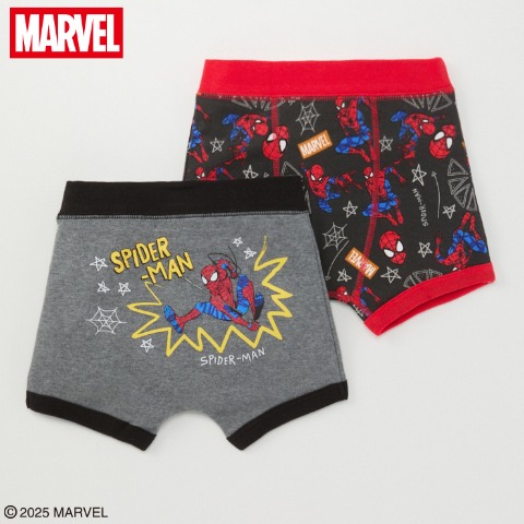キッズ　2枚組ボクサーブリーフ（100～120cm　MARVEL）