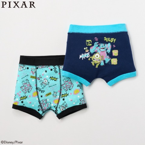 キッズ　2枚組ボクサーブリーフ（100～110cm　Disney/Pixar）