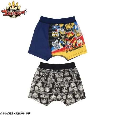 キッズ　2枚組プレボクサー（１００～１２０ｃｍ　『ナンバーワン戦隊ゴジュウジャー』）