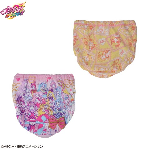 キッズ　２枚組プレショーツ（１００～１２０ｃｍ　プリキュアオールスターズ）