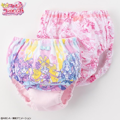 キッズ　２枚組ショーツ（１００～１２０ｃｍ　『キミとアイドルプリキュア♪』）