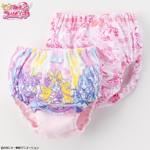 キッズ　２枚組ショーツ（１００～１２０ｃｍ　『キミとアイドルプリキュア♪』）