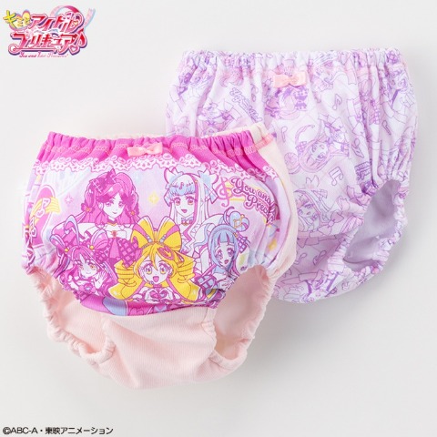 キッズ　２枚組ショーツ（１００～１２０ｃｍ　『キミとアイドルプリキュア♪』）