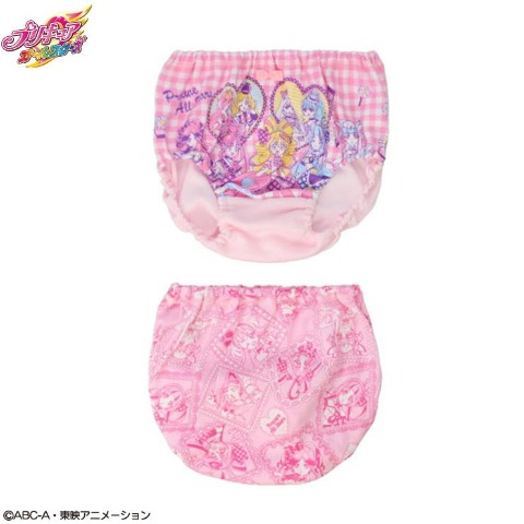 キッズ　２枚組ショーツ（100～120ｃｍ　『プリキュアオールスターズ』）