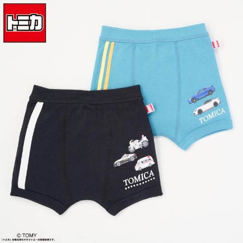 キッズ　２Pボクサーパンツ（１００～１１０ｃｍ・トミカ)
