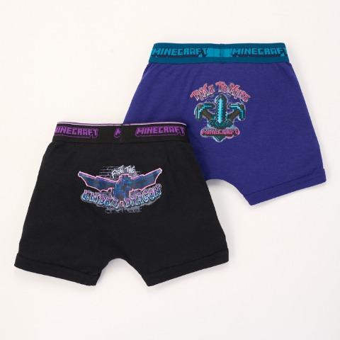 キッズ　ボクサーブリーフ2枚組(110～140cm　マインクラフト)