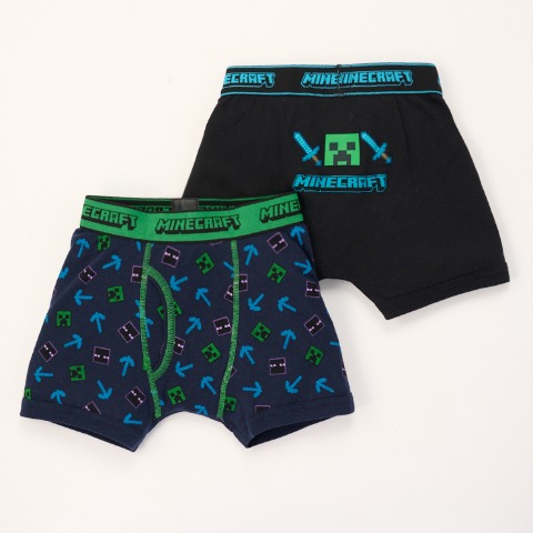 キッズ　ボクサーブリーフ2枚組(110～140cm　マインクラフト)