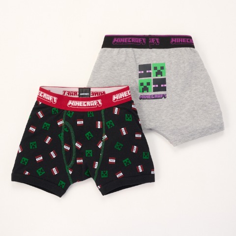 キッズ　ボクサーブリーフ2枚組(110～140cm　マインクラフト)