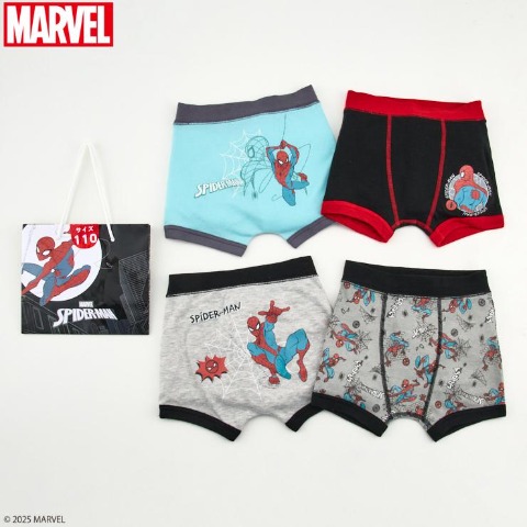 キッズ　4Pボクサーブリーフ福袋（100～120cm　MARVEL）