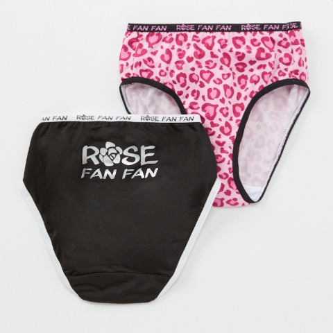 ジュニア　2枚組ショーツ（120～160㎝　ROSE FAN FAN）
