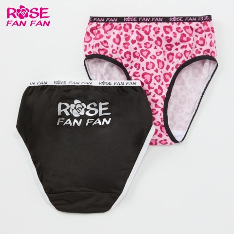 ジュニア　2枚組ショーツ（120～160㎝　ROSE FAN FAN）