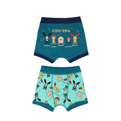 キッズ　2枚組ボクサーブリーフ（100～130㎝　コビト集合）
