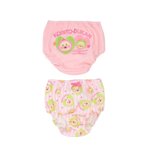 キッズ　2枚組ショーツ（100～130㎝　カクレモモジリ・スモモノウチ）