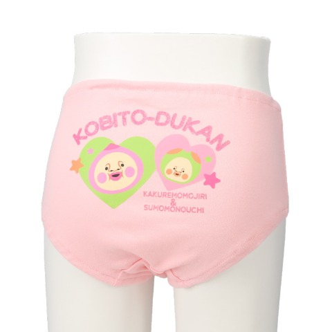 キッズ　2枚組ショーツ（100～130㎝　カクレモモジリ・スモモノウチ）