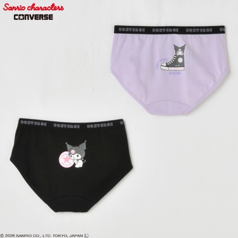 ジュニア　2枚組ショーツ（130ｃｍ～160ｃｍ・CONVERSE×サンリオキャラクターズ）