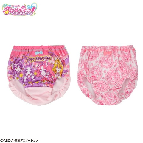 キッズ　2枚組ショーツ（１００～１２０ｃｍ　『名探偵プリキュア！』）