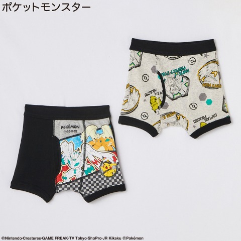 キッズ　2Pボクサーパンツ　（100～140cm・ポケットモンスター）