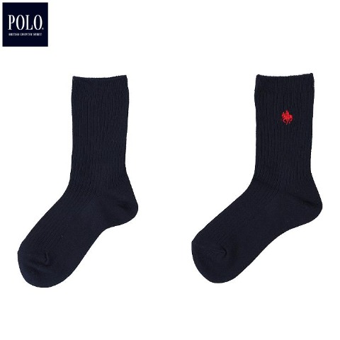 キッズ　クルーソックス（15～20・19～24cm　POLO BCS)