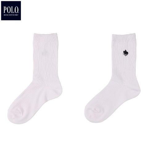 キッズ　クルーソックス（15～20・19～24cm　POLO BCS)