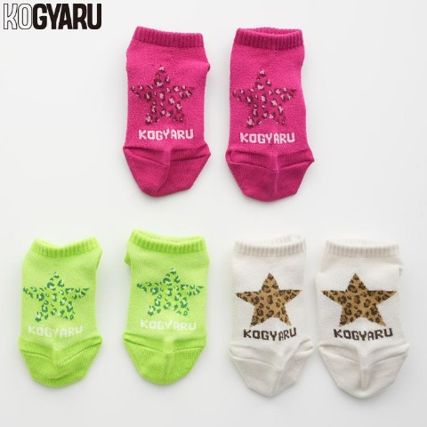 キッズ　3足組スニーカーインソックス（15～20cm・KOGYARU）