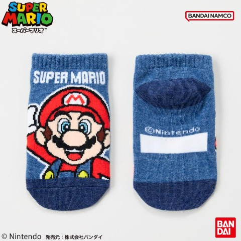 キッズ　スニーカーインソックス（15～20cm　スーパーマリオ）