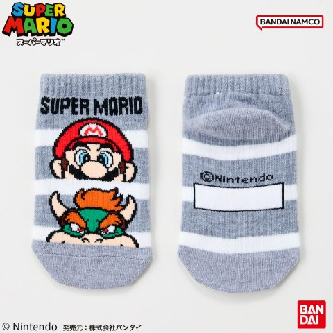 キッズ　スニーカーインソックス（15～20cm　スーパーマリオ）