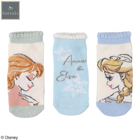 キッズ ショートクルーソックス（13～18cm Cottoli/Disney）
