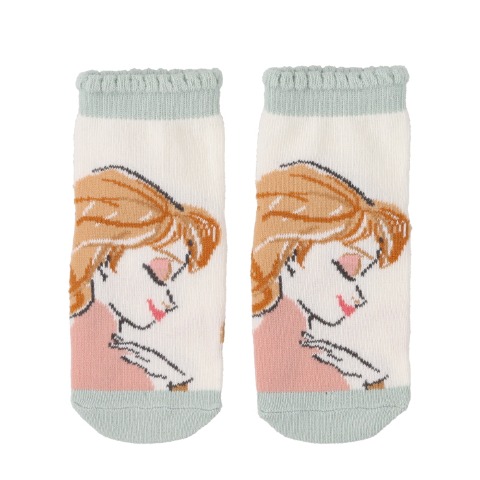 キッズ ショートクルーソックス（13～18cm Cottoli/Disney）