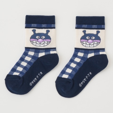 キッズ　クルーソックス(13～19cm　それいけ！アンパンマン）