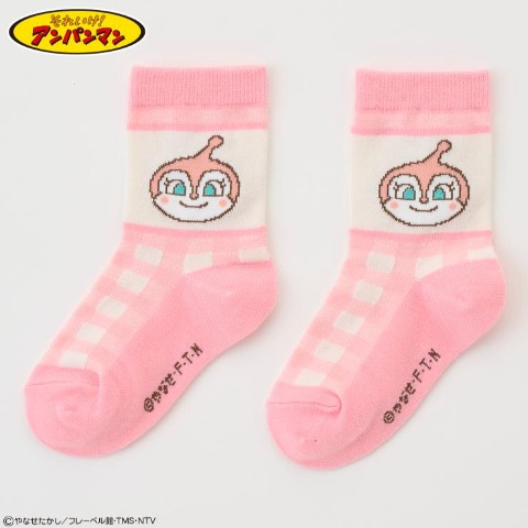 キッズ　クルーソックス(13～19cm　それいけ！アンパンマン）