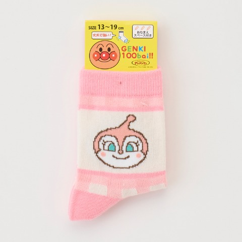 キッズ　クルーソックス(13～19cm　それいけ！アンパンマン）