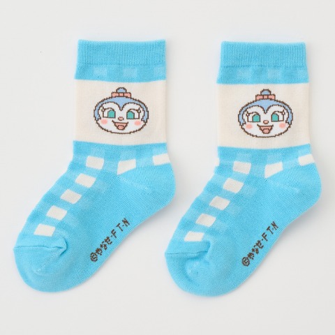 キッズ　クルーソックス(13～19cm　それいけ！アンパンマン）