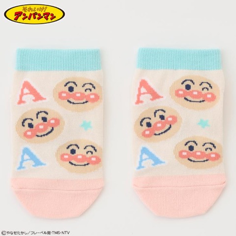 キッズ　スニーカーインソックス(13～19cm　それいけ！アンパンマン）