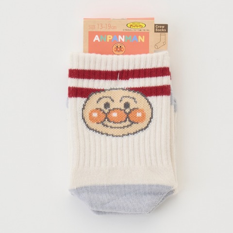 キッズ　クルーソックス(13～19cm　それいけ！アンパンマン）