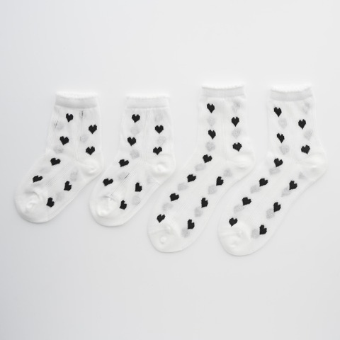 親子２足組クルーソックス（15～20・23～25cm　mirror bae.）