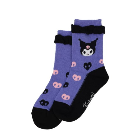 キッズ　クルーソックス（15-20cm・クロミ）