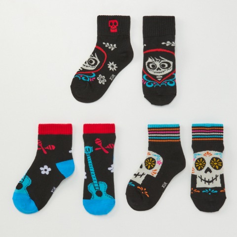 キッズ　3足組クルーソックス(15～20cm・Disney/Pixar）