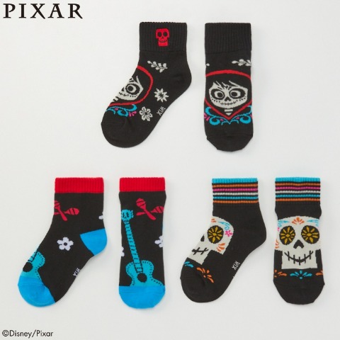 キッズ　3足組クルーソックス(15～20cm・Disney/Pixar）
