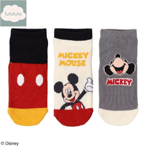 キッズ　ショートクルーソックス（15～20cm　futafuta/Disney）