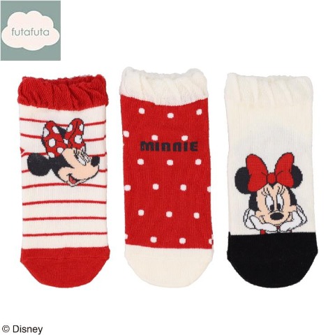 キッズ　ショートクルーソックス（15～20cm　futafuta/Disney）